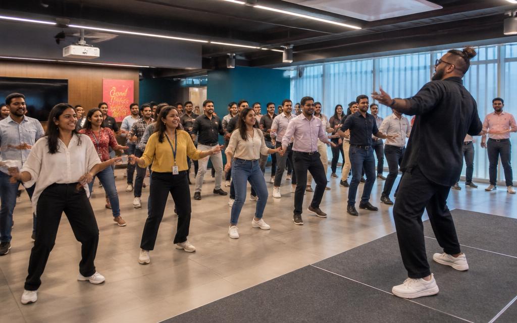 Corporate Dance Workshop at Kriya Sports Academy